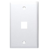 Keystone Plate 1 Port, Ultra White - UL