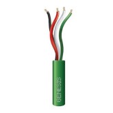 22/4 Stranded Riser Security / Control Alarm Cable - 500', Green