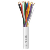 22/10 Stranded Riser Security / Control Alarm Cable - 500', White
