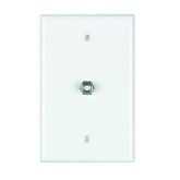 Coax Wall Plate - White