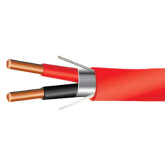 14/2 Solid, Unshielded FPLR Riser Cable - 1000', Red