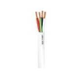 18/4 Stranded Plenum Unshielded Security  Alarm Cable - White, 1000'