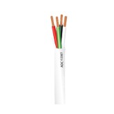 18/4 Stranded Plenum Unshielded Security  Alarm Cable - White, 500'