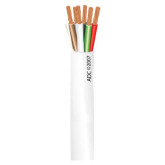 22/6 Stranded Unshielded CMP Plenum Rated Cable - 1000', White