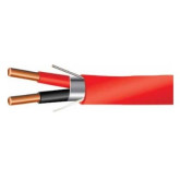 16/2 Solid Plenum Shielded Fire Alarm Cable - 500', Red