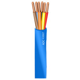18/2 Unshielded Solid FPLP Plenum Rated Fire Alarm Cable - 1000', Blue