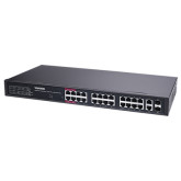 28 Ports Lite Managed PoE Switch - Gigabit Ethernet, 802.3 at/bt hybrid, Extended PoE 250M