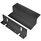 Black Z-Bracket for 1,200-lb Series Electromagnetic Locks