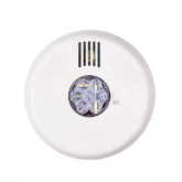 Eaton Eluxa Horn Strobe, LED, Ceiling, White, Amber Lens 24V, Indoor