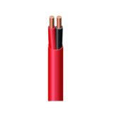 14/2 Solid FPLR Fire Alarm Cable - 1000', Red