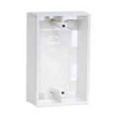 Surface Mount Wall Plate Box, 1 1/2" Deep, White