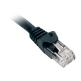 CAT 6 UTP 550MHz Snagless Molded Patch Cord - 25', Black