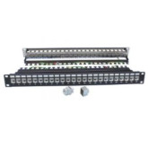 Cat6a 24 Port FTP Shielded Patch Panel with Manager