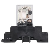 Relay and Base Module, 115VAC, DPDT Contacts @ 10A - 220VAC/28VDC - DIN Rail Mountable