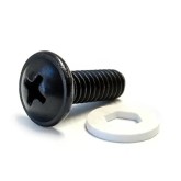 Mounting Screws (#12-24 Thread) - Black, Pack of 100