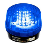 9-24 VAC/VDC Blue LED Strobe Light with Siren