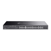 Omada 24-Port 10/100Mbps + 4-Port Gigabit Smart Switch with 24-Port PoE+