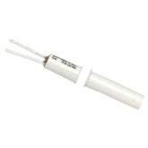 3/8&Prime; Concealed-Mount Magnetic Contact, Wide Gap, Stubby - White, 1&Prime; (25mm) Gap, Closed loop