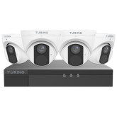 Turing Lite IP Kit 4x 4MP Turret 4 Channels NVR 1TB