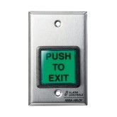 Green 2" DPDT Push to Exit Station