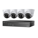 VIGI 4MP Full-Color Turret IPC and 4 Channel PoE+ NVR Kit