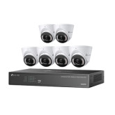 VIGI 4MP Full-Color Turret IPC and 8 Channel PoE+ NVR Kit